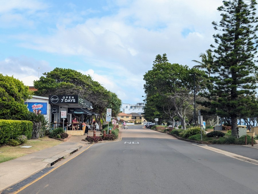 Bargara road along the foreshore